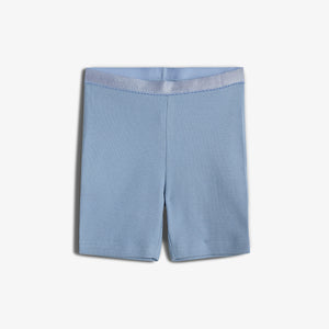 Modal Rib Short Tights - Tween - Blue | 100458 Fiona