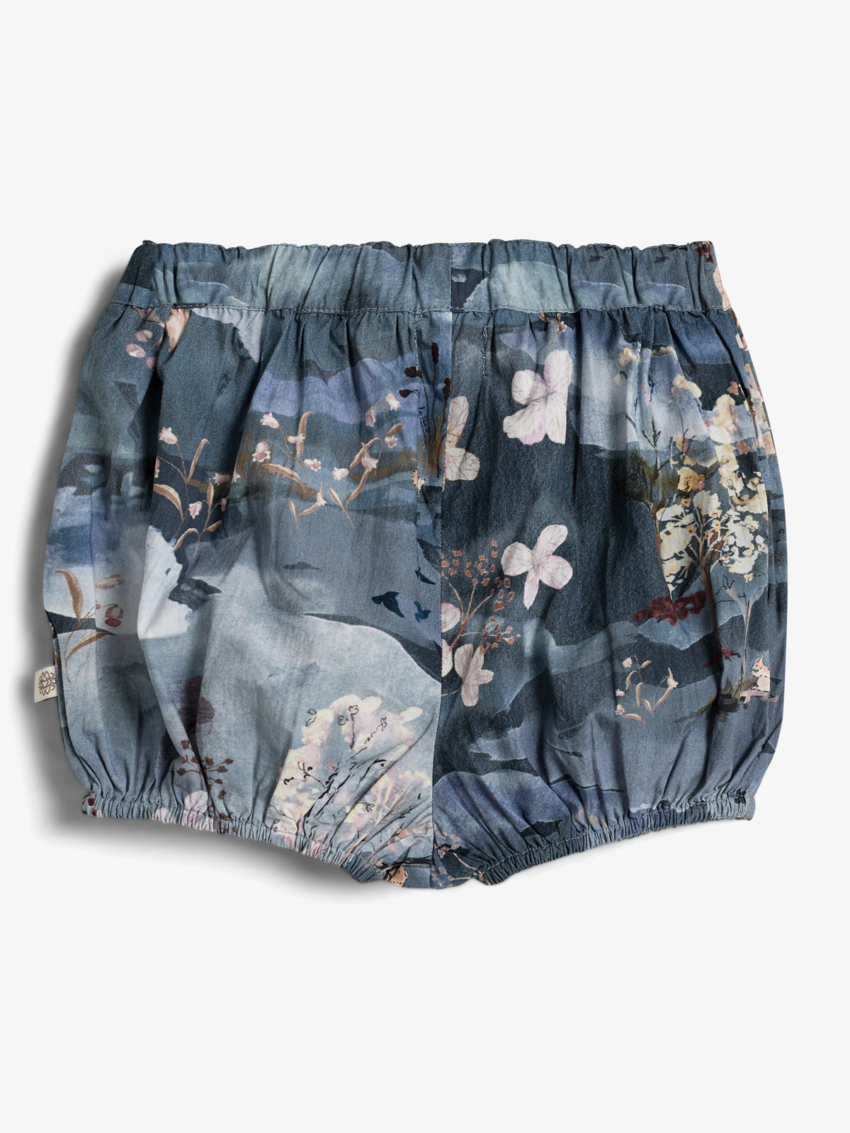 Poplin Bloomers w. Scenic Print - Little - Blue/Rose