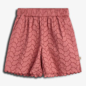 Butterfly Embroidery Shorts - Blush | 100311 Karla