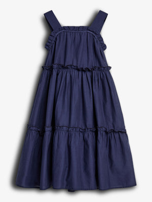 Tiered Dress - Navy | 100490 Hazel