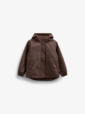 Shell Jacket with Drawstring - Kids - Chocolate | 100497 Lucy