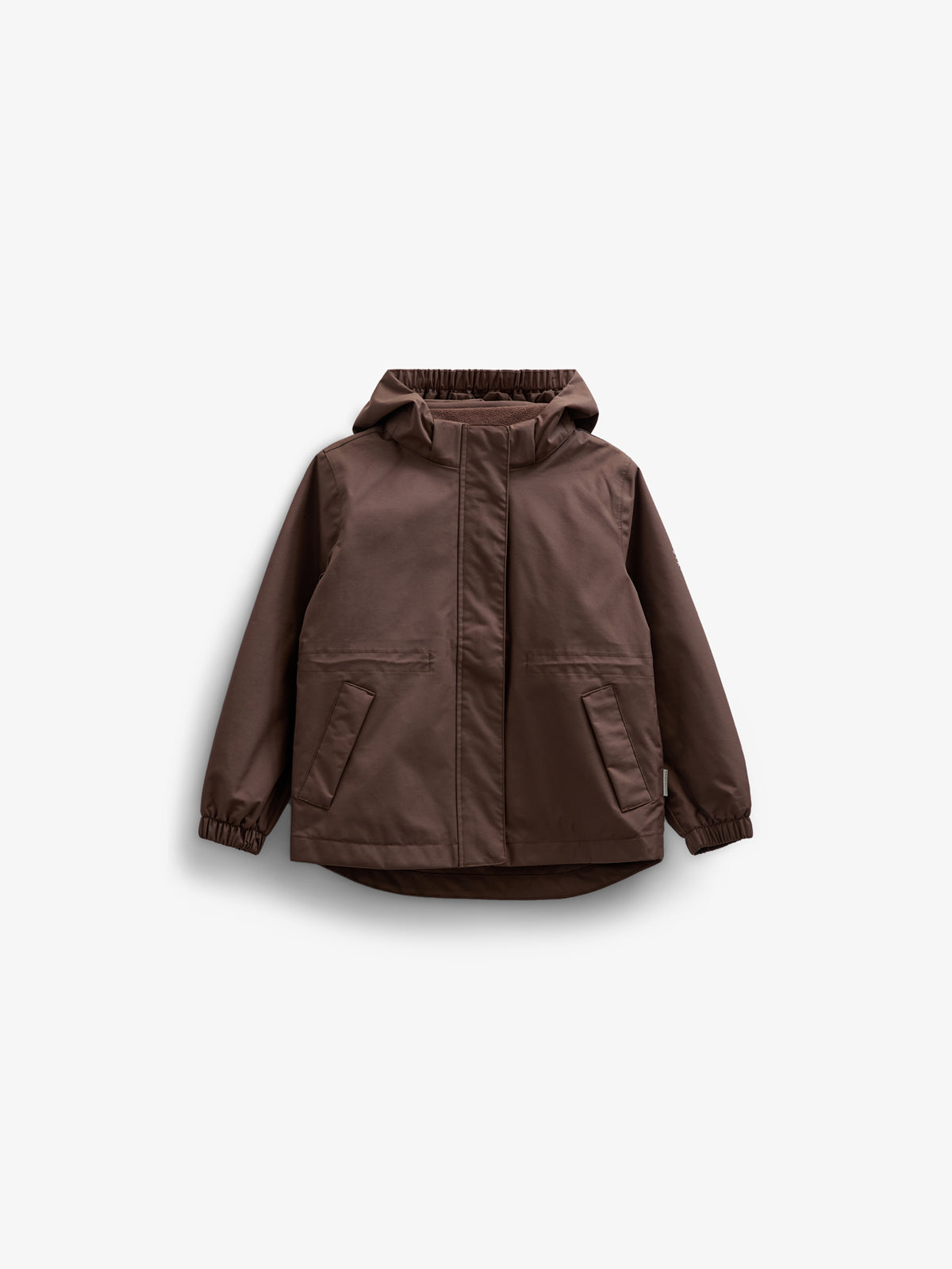 Shell Jacket with Drawstring - Kids - Chocolate | 100497 Lucy