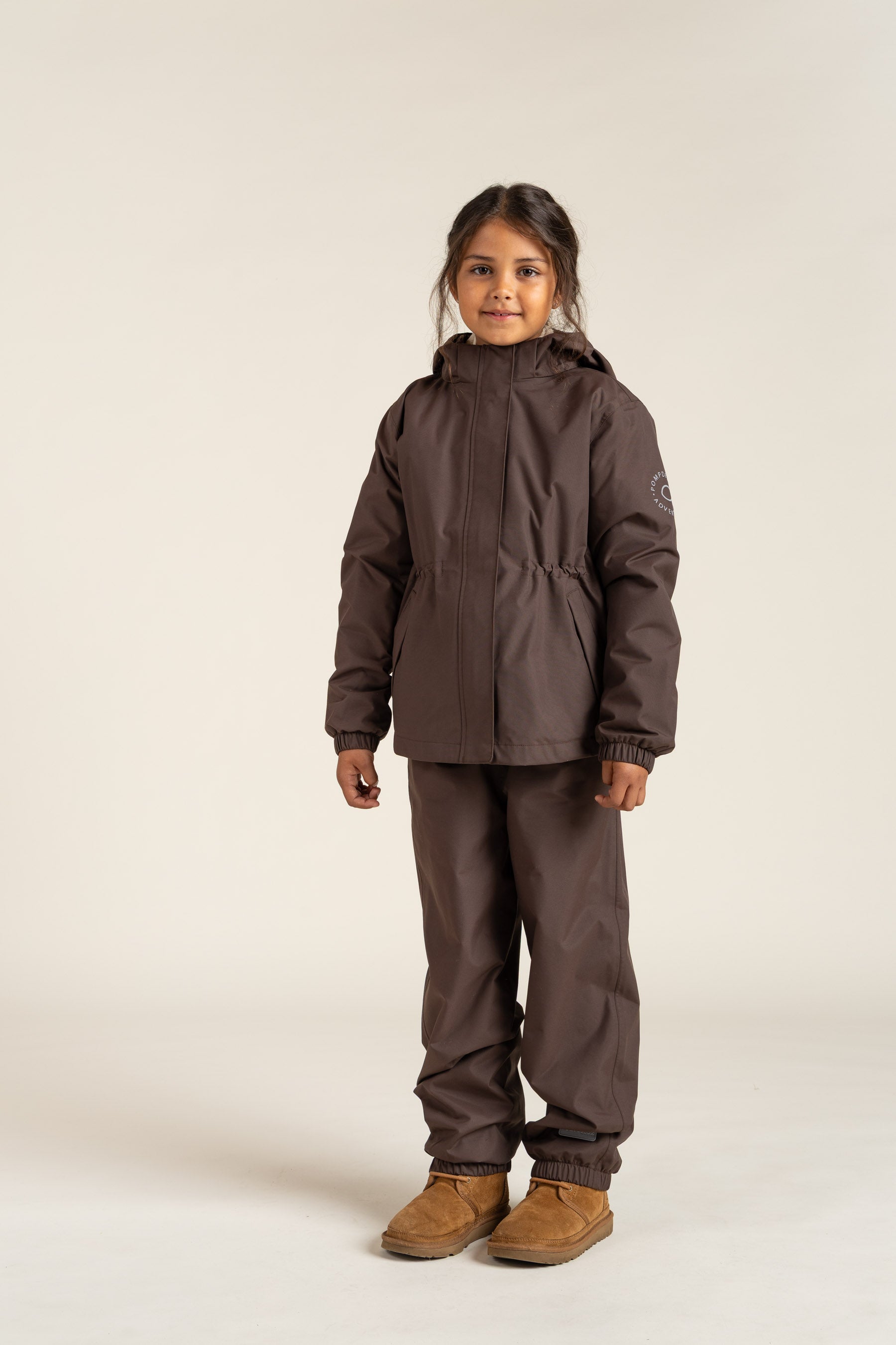 Shell Jacket with Drawstring - Tween - Chocolate | 100498 Lucy