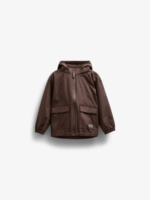 Shell Jacket with Patch Pocket - Tween - Chocolate | 100500 Luke