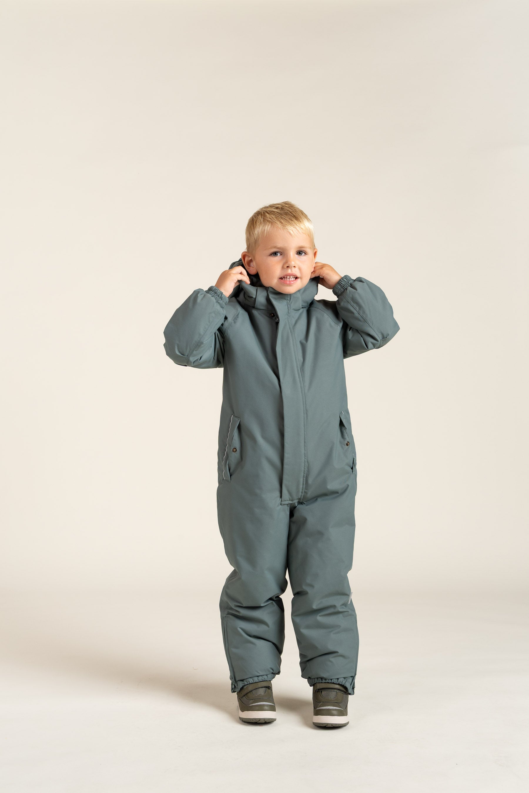 Single Zip Snowsuit - All - Dusty Dark Green | 100523 Calgary
