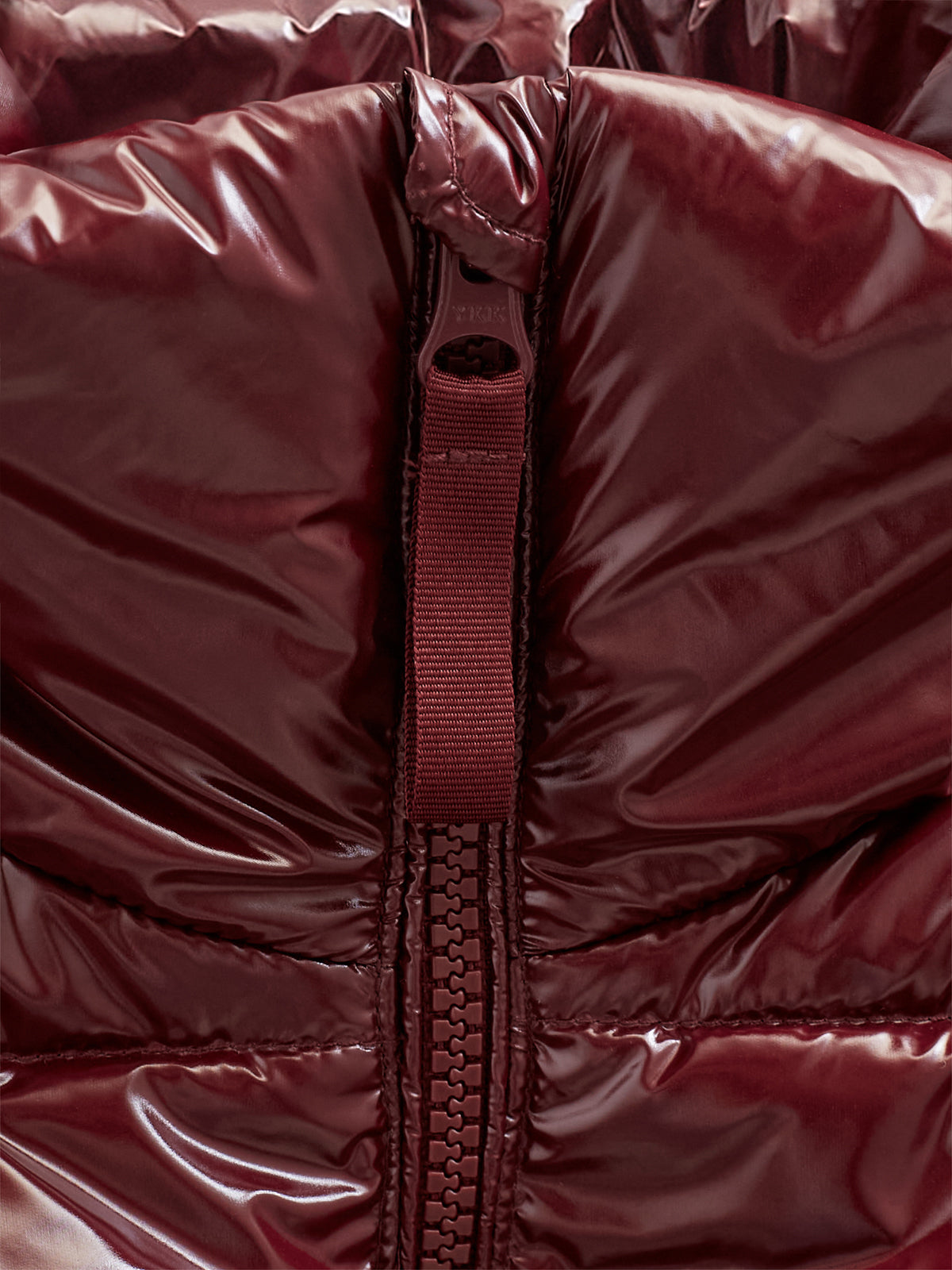 Shiny Puffer Jacket - Tween - Burgundy | 100531 Violet
