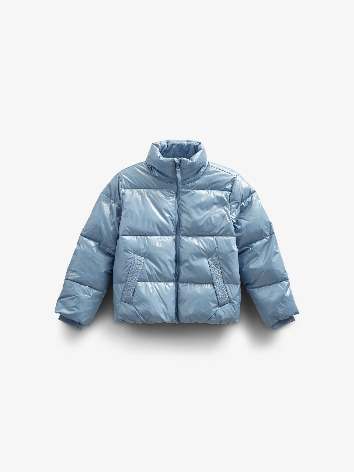 Shiny Puffer Jacket - Tween - Blue | 100533 Violet