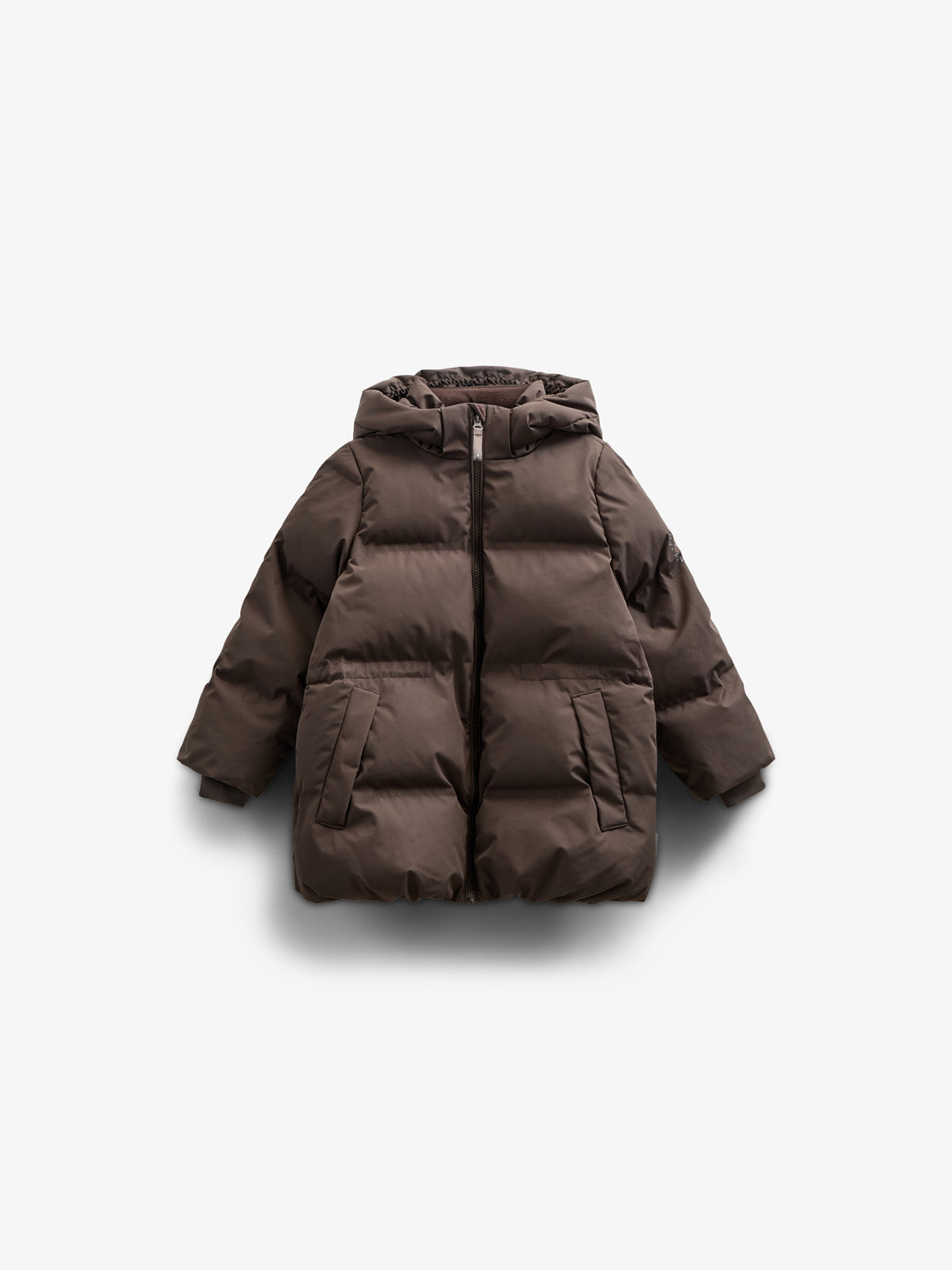 Winter Jacket with Drawstring - Kids - Chocolate | 100536 Elenor