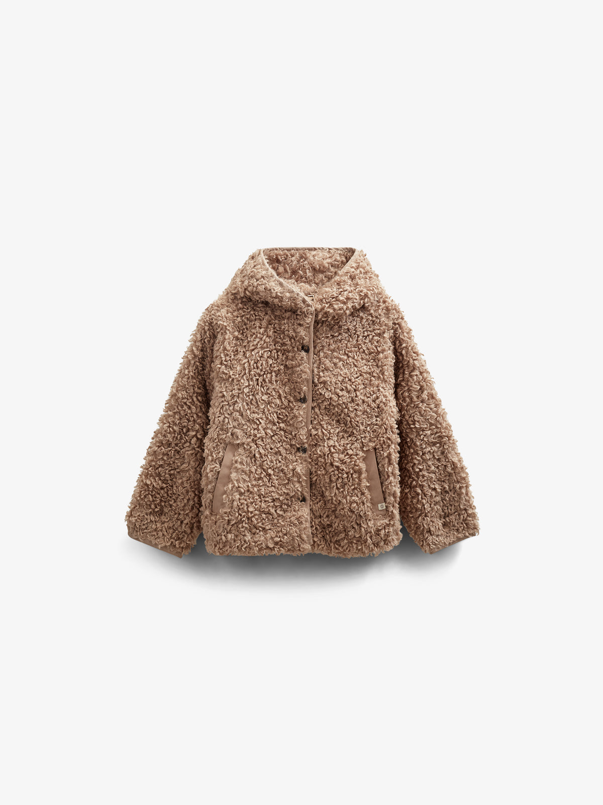 Faux Fur Hooded Jacket - Tween - Caffe Latte | 100548 Ellie
