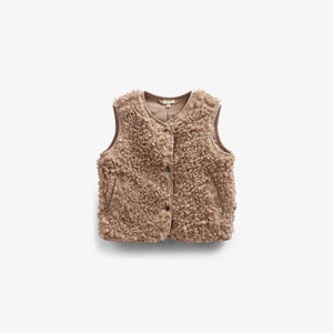 Faux Fur Vest - Tween - Caffe Latte | 100551 Ellie