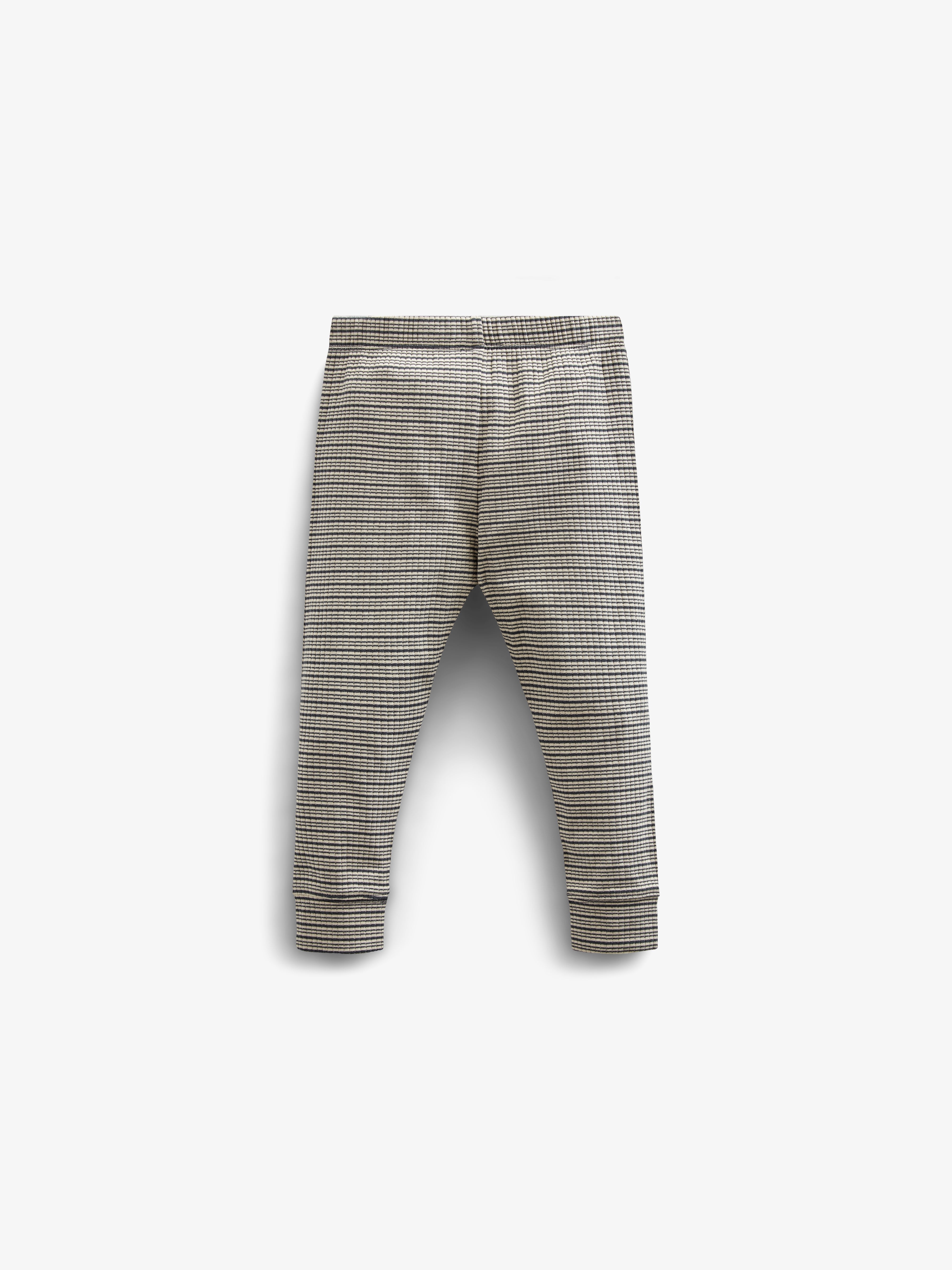 Cotton Rib pants - Kids - Forest Green Stripe | 100570 Manson