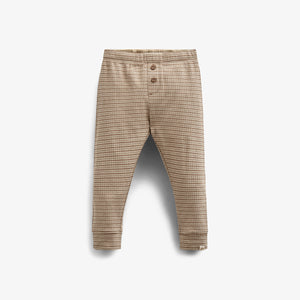 Cotton Rib pants - Kids - Coffee Stripe | 100571 Manson