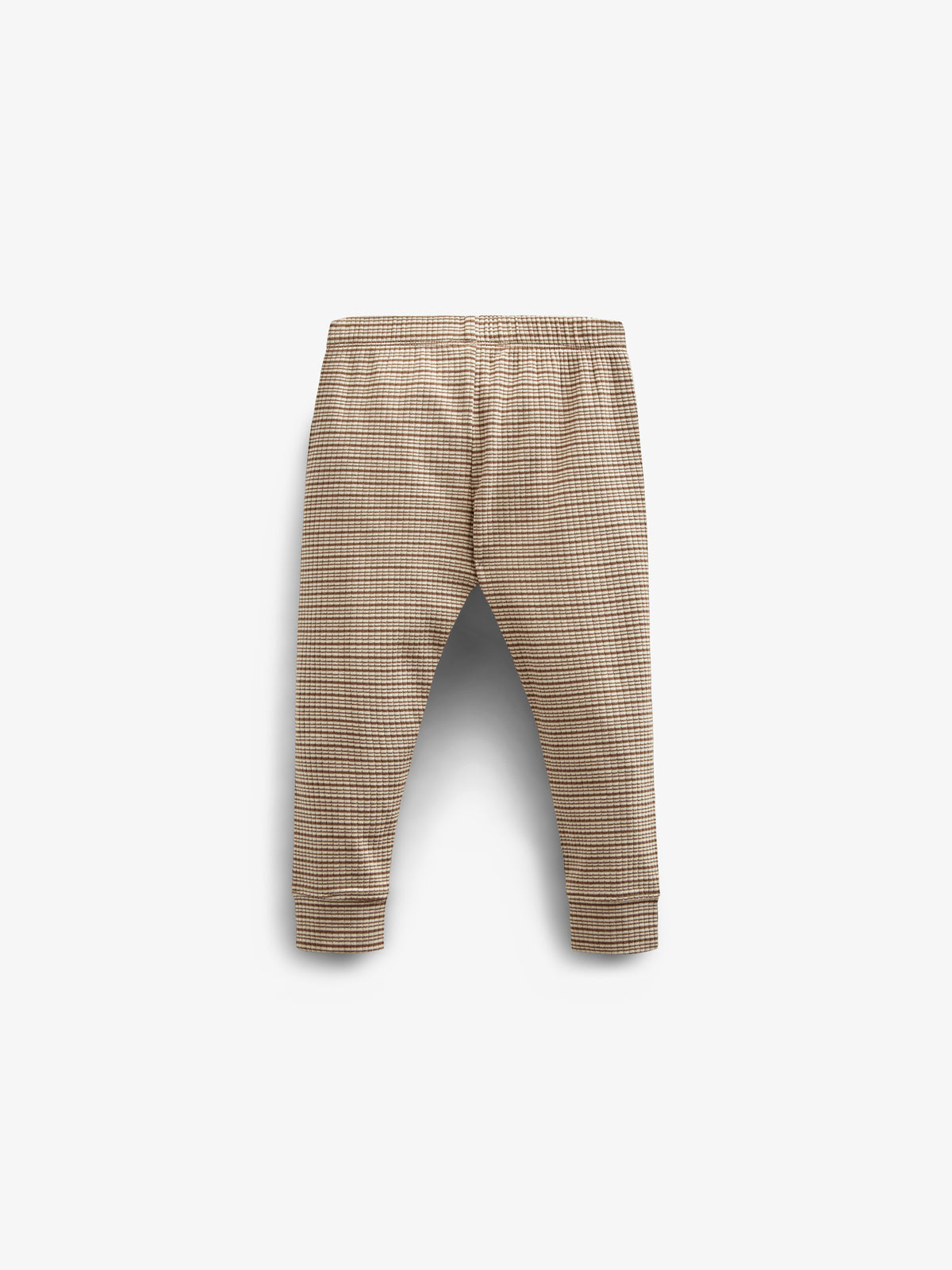 Cotton Rib pants - Kids - Coffee Stripe | 100571 Manson