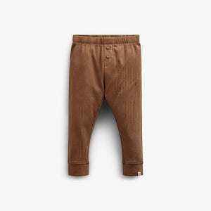 Cotton Rib pants - Kids - Coffee | 100573 Manson