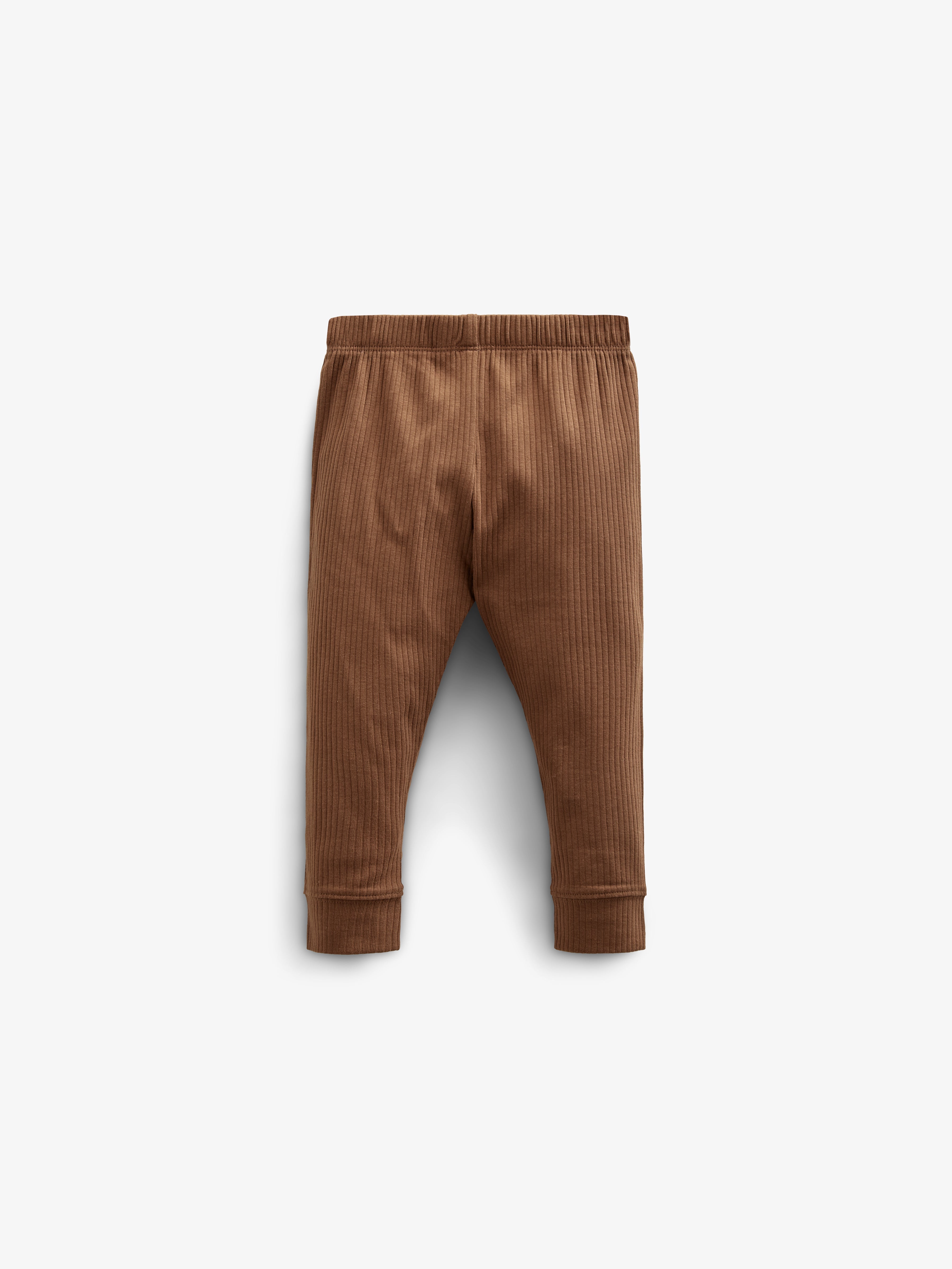 Cotton Rib pants - Kids - Coffee | 100573 Manson