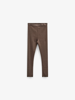 Modal Rib leggings - Tween - Chocolate | 100585 Mia