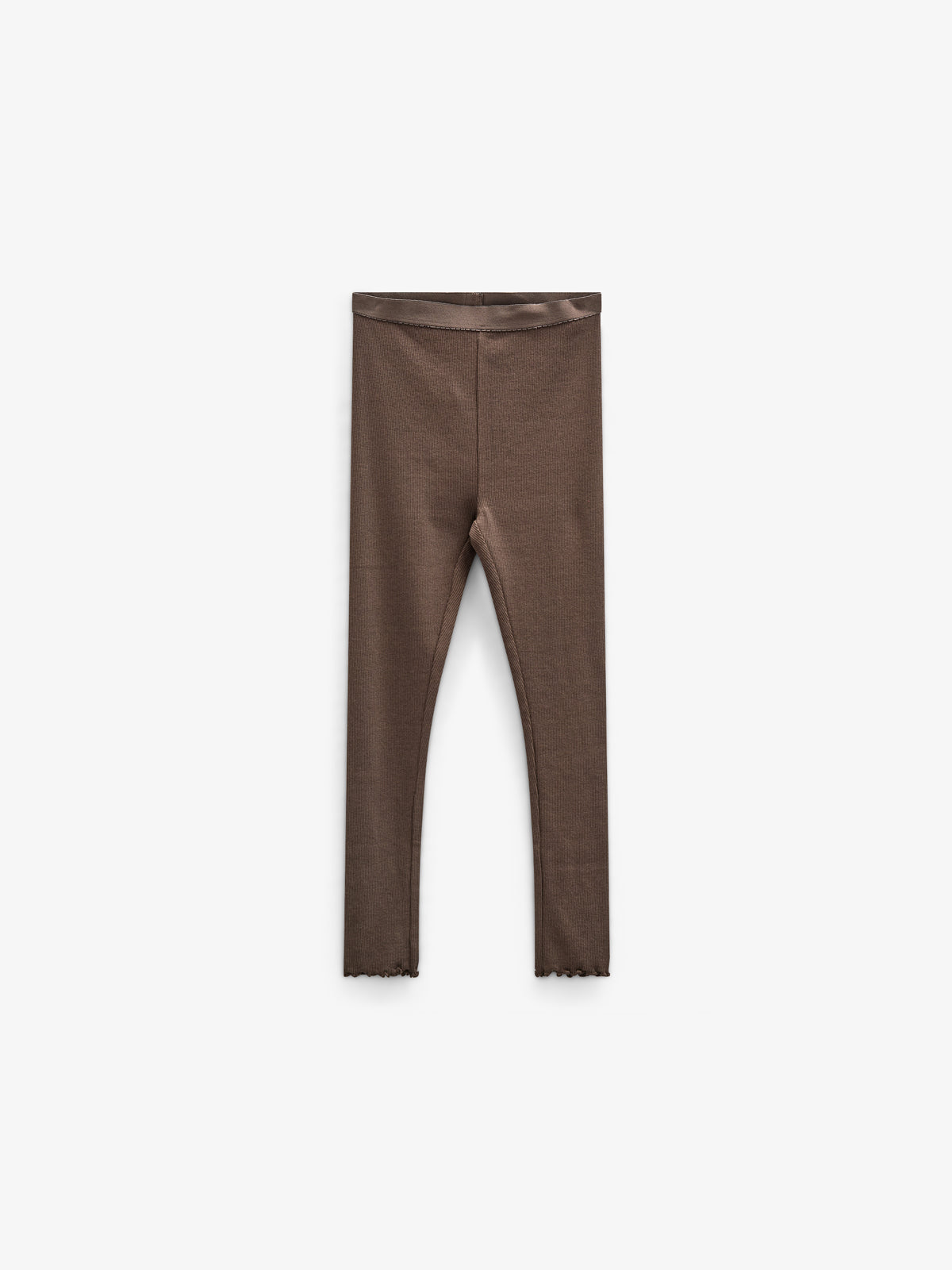 Modal Rib leggings - Tween - Chocolate | 100585 Mia