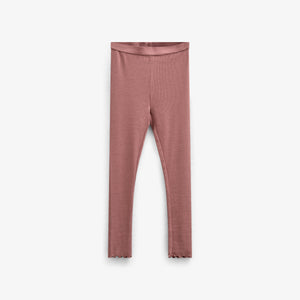 Modal Rib leggings - Kids - Old Rose | 100586 Mia