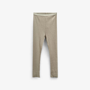 Modal Rib leggings - Kids - Dusty Green | 100590 Mia