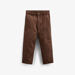 Twill Trousers - Kids - Chocolate | 100606 Carter