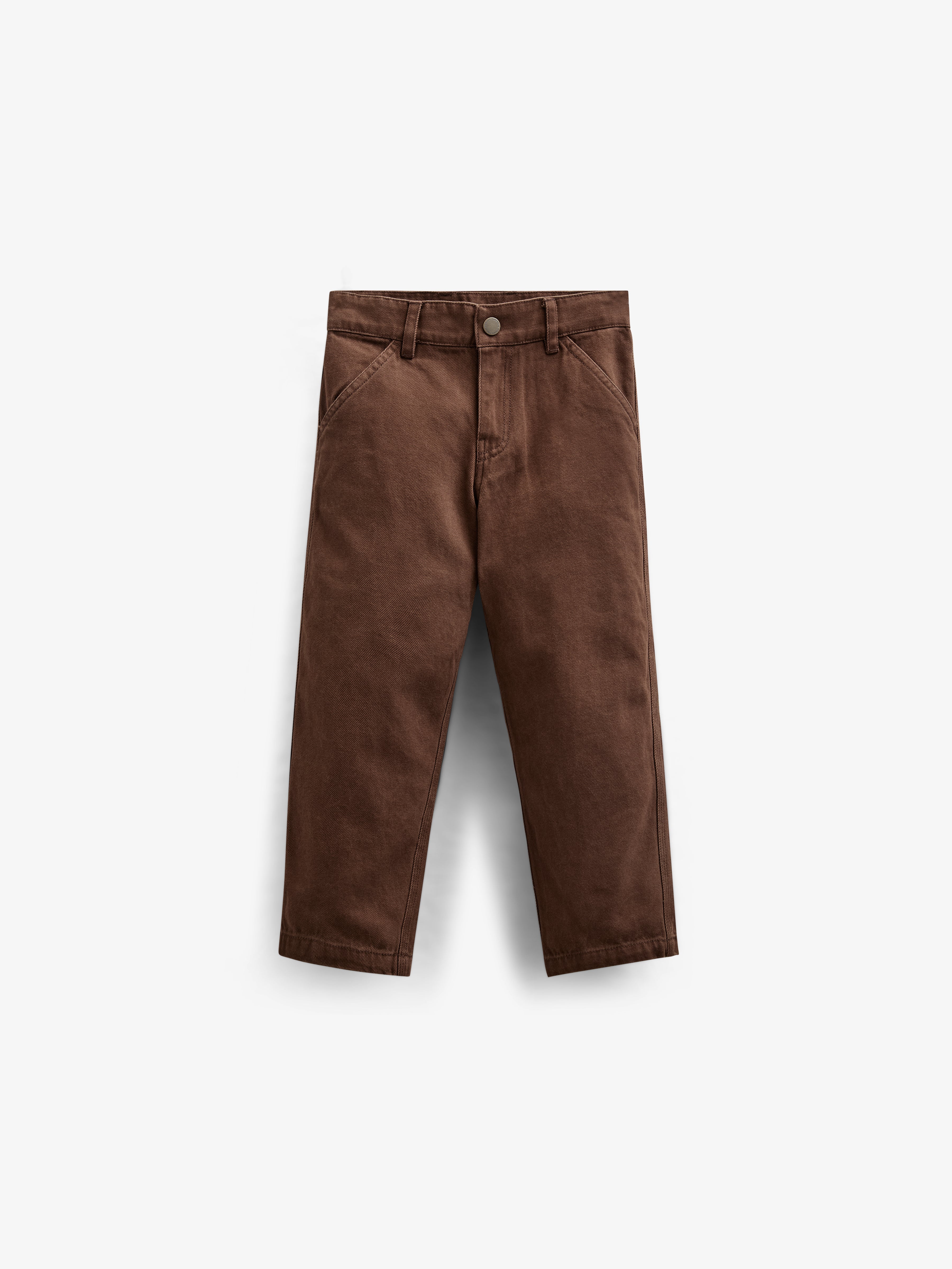 Twill Trousers - Kids - Chocolate | 100606 Carter