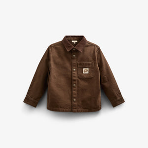 Twill Overshirt - Kids - Chocolate | 100610 Carter