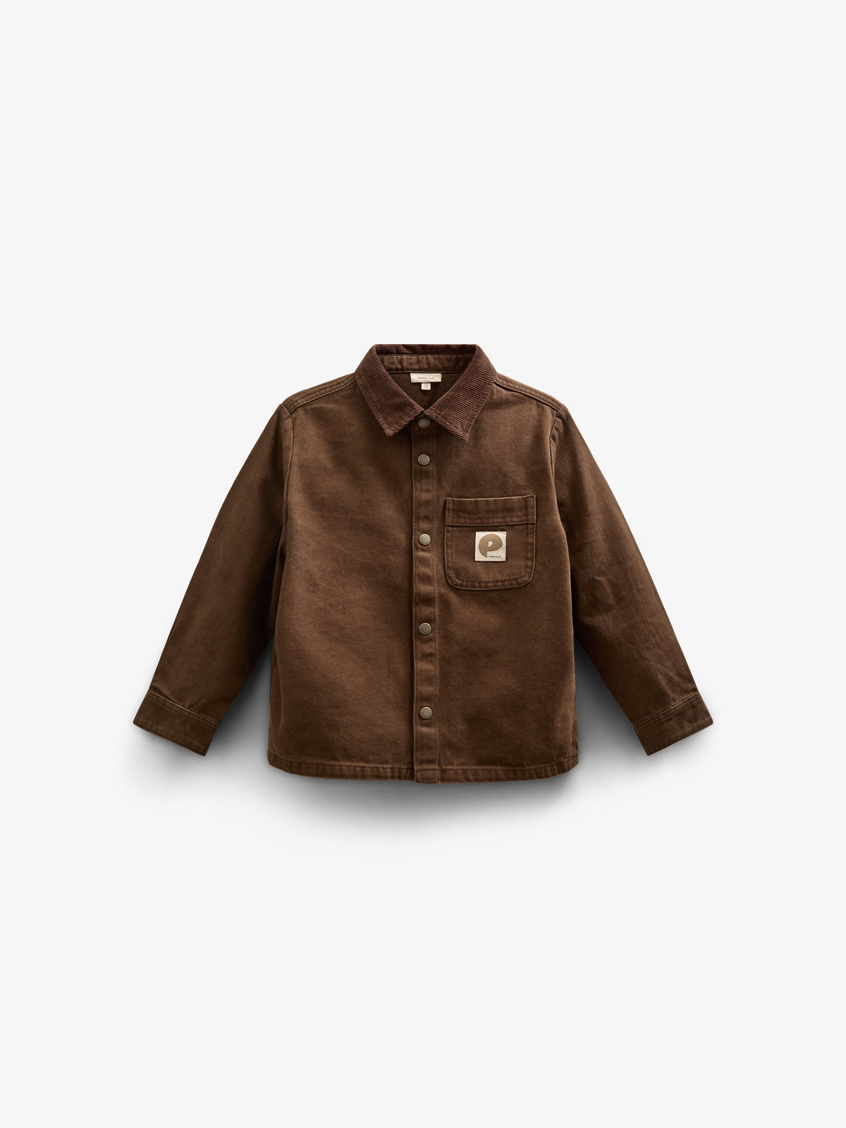 Twill Overshirt - Kids - Chocolate | 100610 Carter