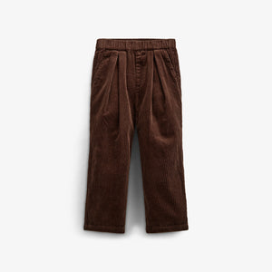 Bold Corduroy Pull-on Trousers - Kids - Chocolate | 100621 Margot