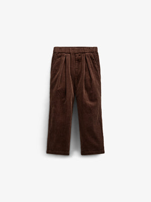 Bold Corduroy Pull-on Trousers - Kids - Chocolate | 100621 Margot
