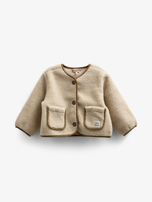 Pile Jacket with Buttons - Kids - Nature | 100626 Mayfield