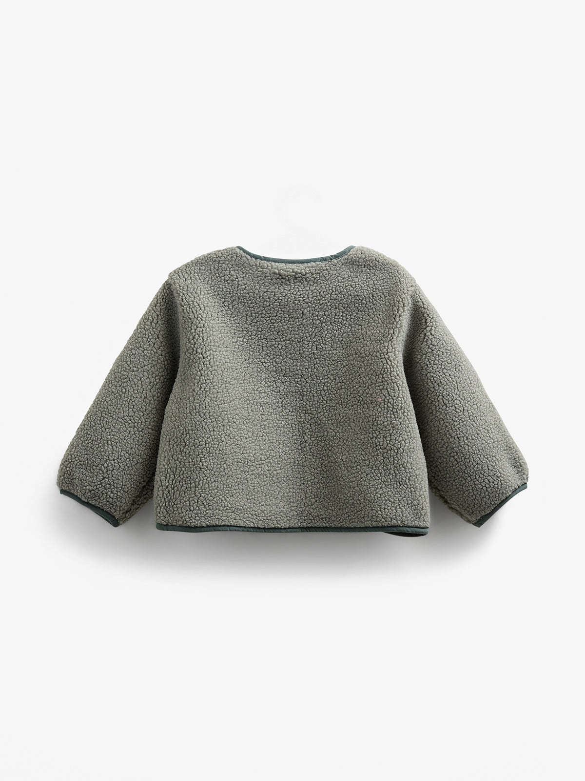 Pile Jacket with Buttons - Kids - Dusty Green | 100627 Mayfield