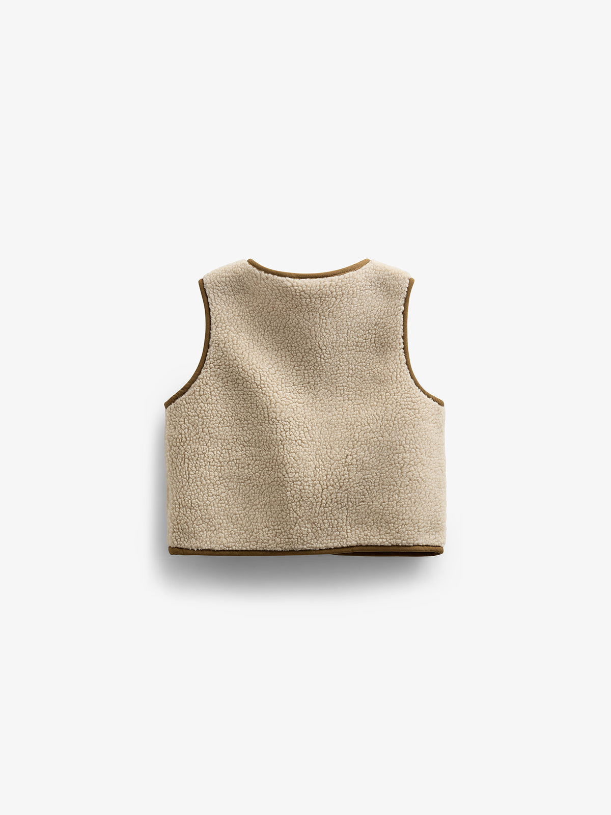 Pile Vest with Buttons - Kids - Nature | 100629 Mayfield