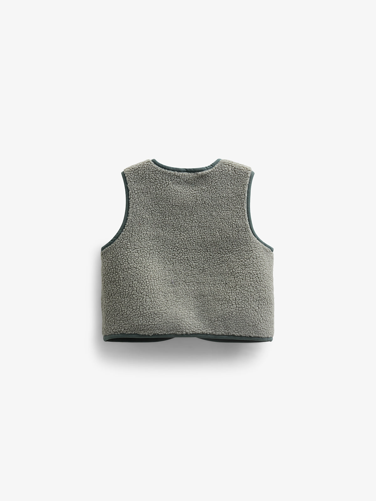 Pile Vest with Buttons - Kids - Dusty Green | 100630 Mayfield