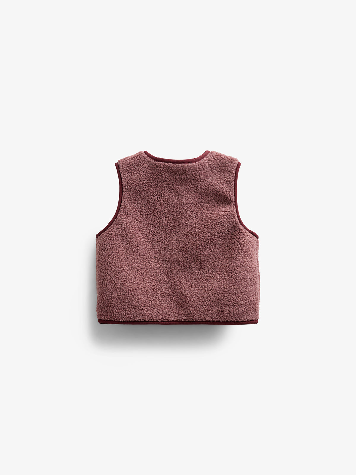 Pile Vest with Buttons - Kids - Old Rose | 100631 Mayfield