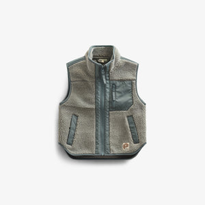 Pile Zip Vest - All - Dusty Green | 100635 Elliot