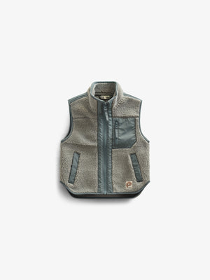Pile Zip Vest - All - Dusty Green | 100635 Elliot