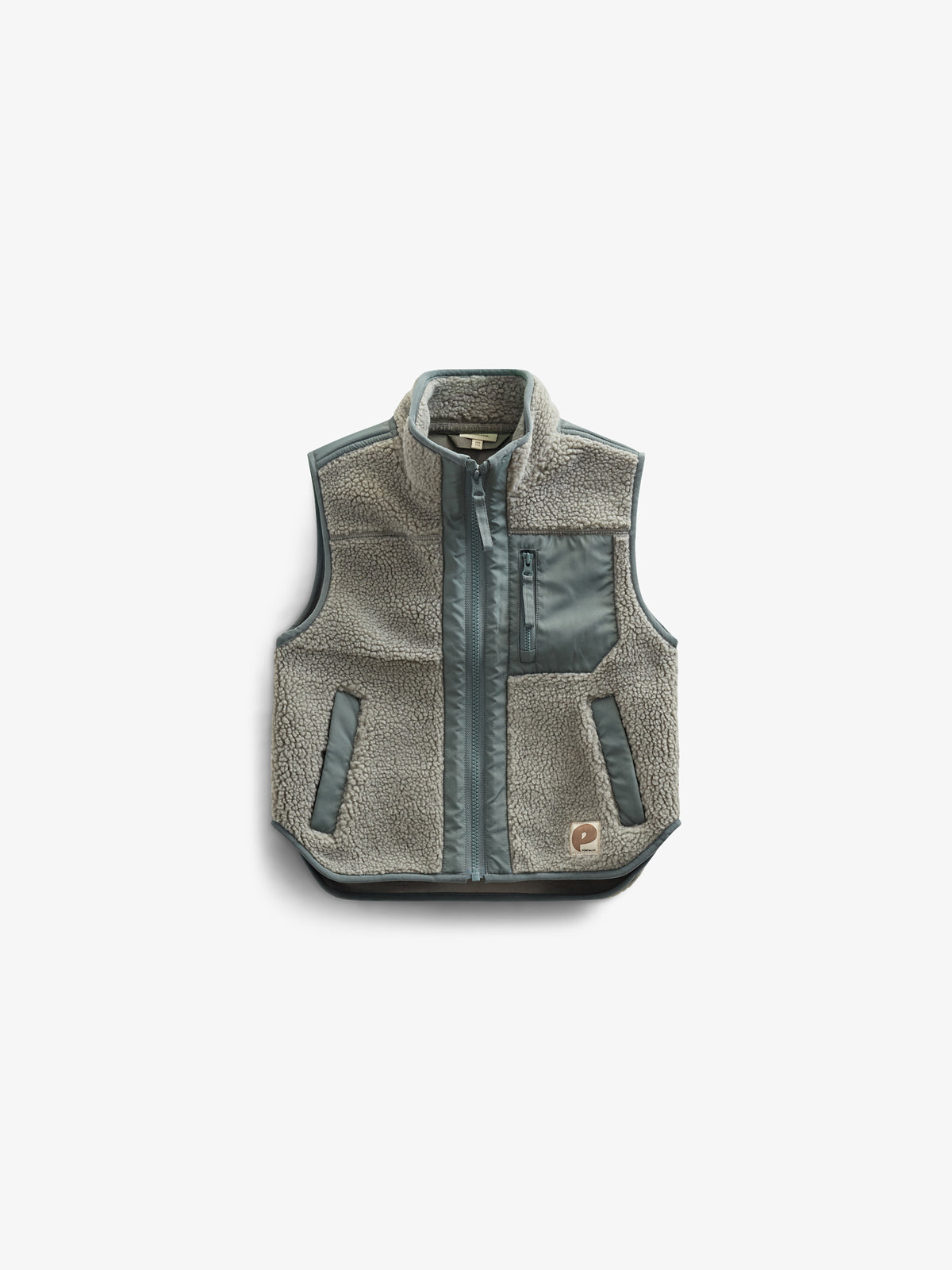 Pile Zip Vest - All - Dusty Green | 100635 Elliot