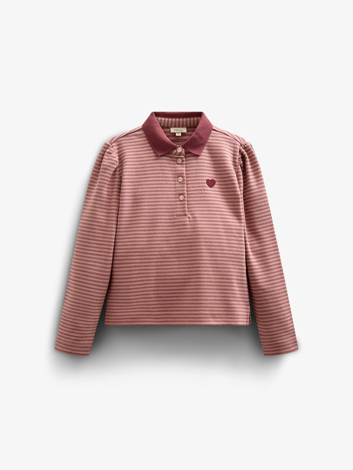 Striped Poloshirt - Tween - Rose Stripe | 100646 Elise