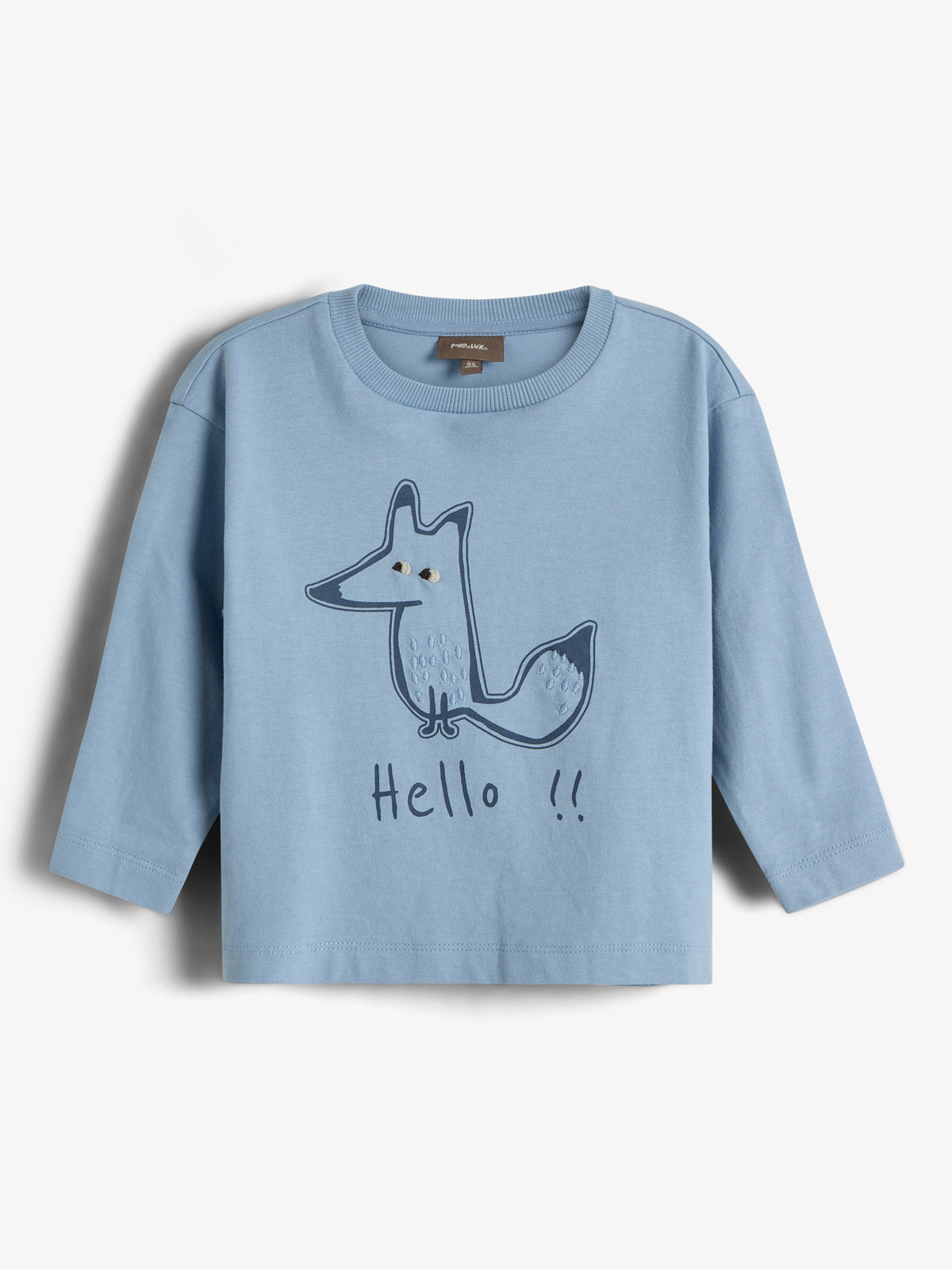 Foxie Long Sleeved T-shirt - Little - Blue