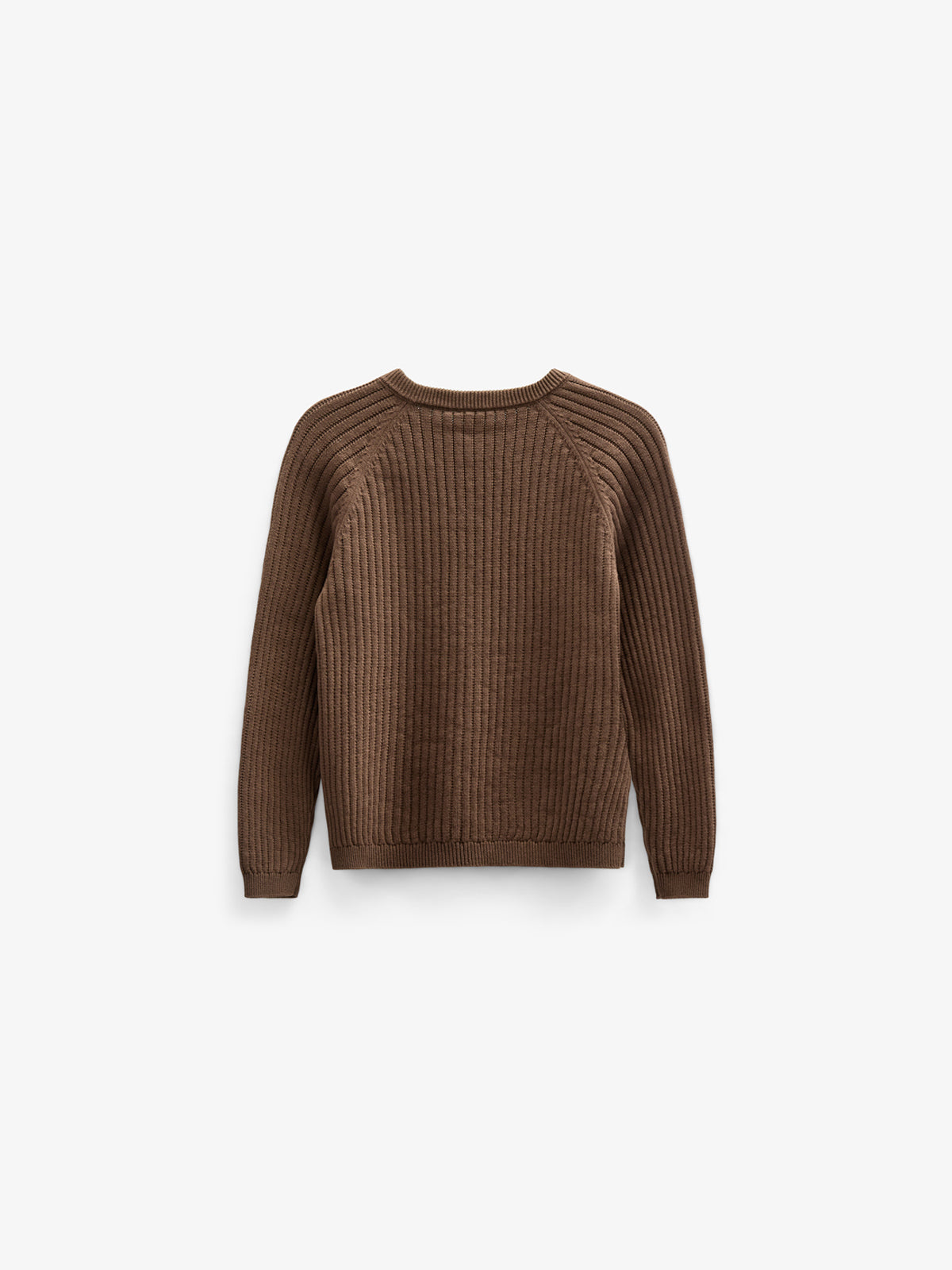 Cotton Knit Sweater - Tween - Coffee | 100692 Jett