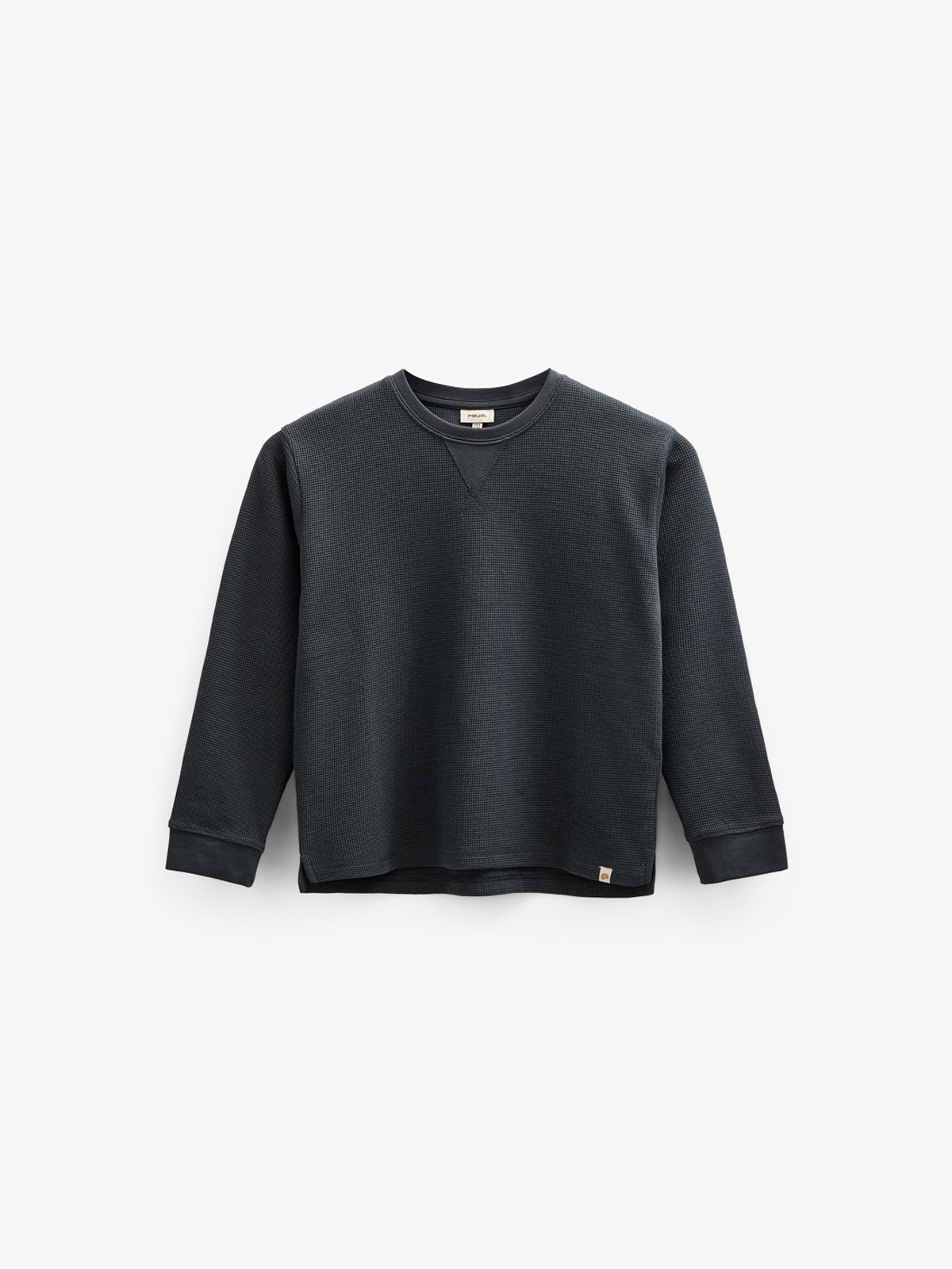 Textured Long Sleeve T-Shirt - Kids - Forest Green | 100707 Malthe