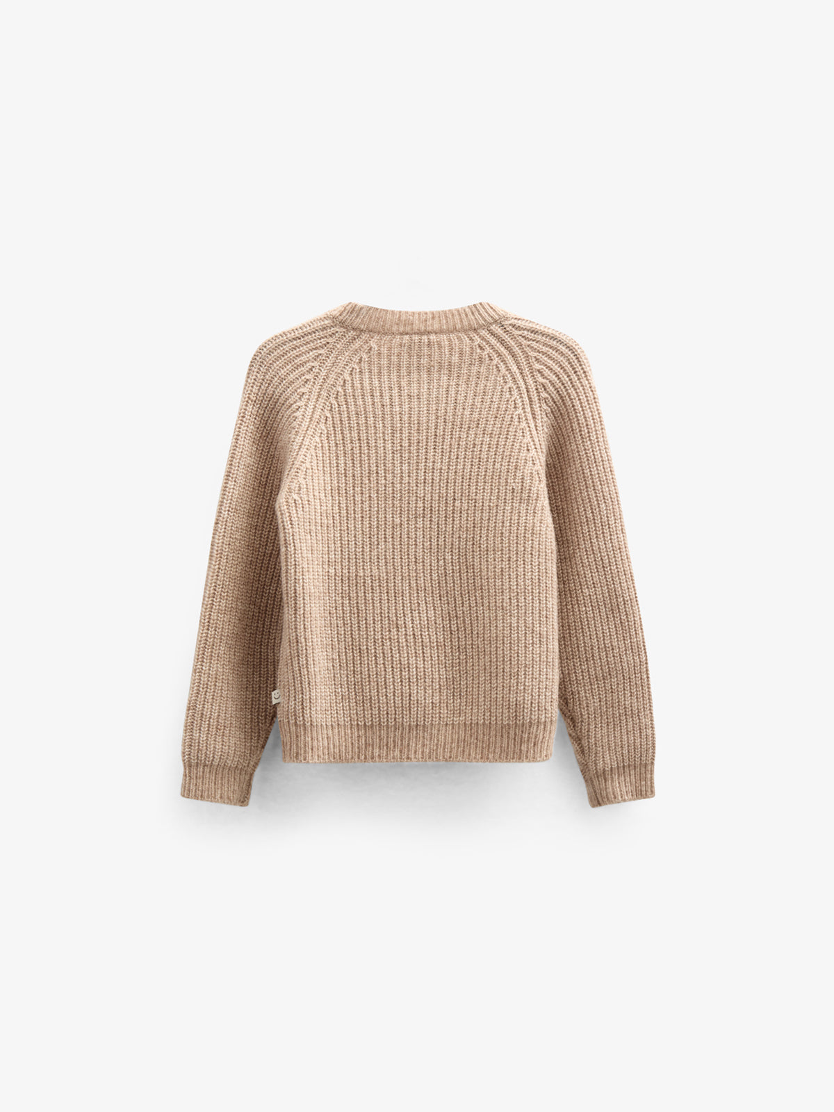 Wool Mix Cardigan - Kids - Beige Melange | 100748 Cork