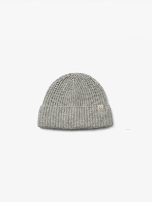 Wool Mix Beanie - All - Grey Melange | 100749 Cork