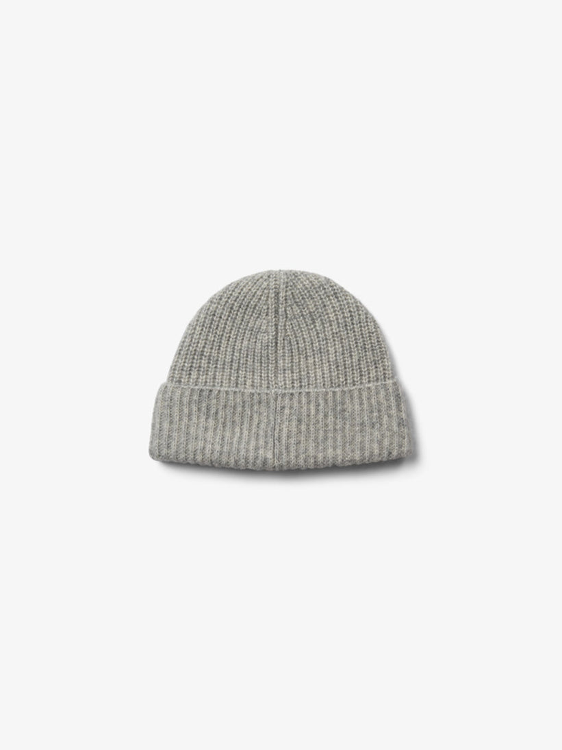 Wool Mix Beanie - All - Grey Melange | 100749 Cork
