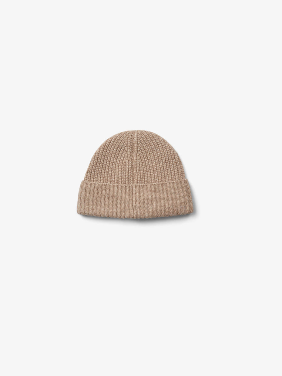 Wool Mix Beanie - All - Beige Melange | 100751 Cork