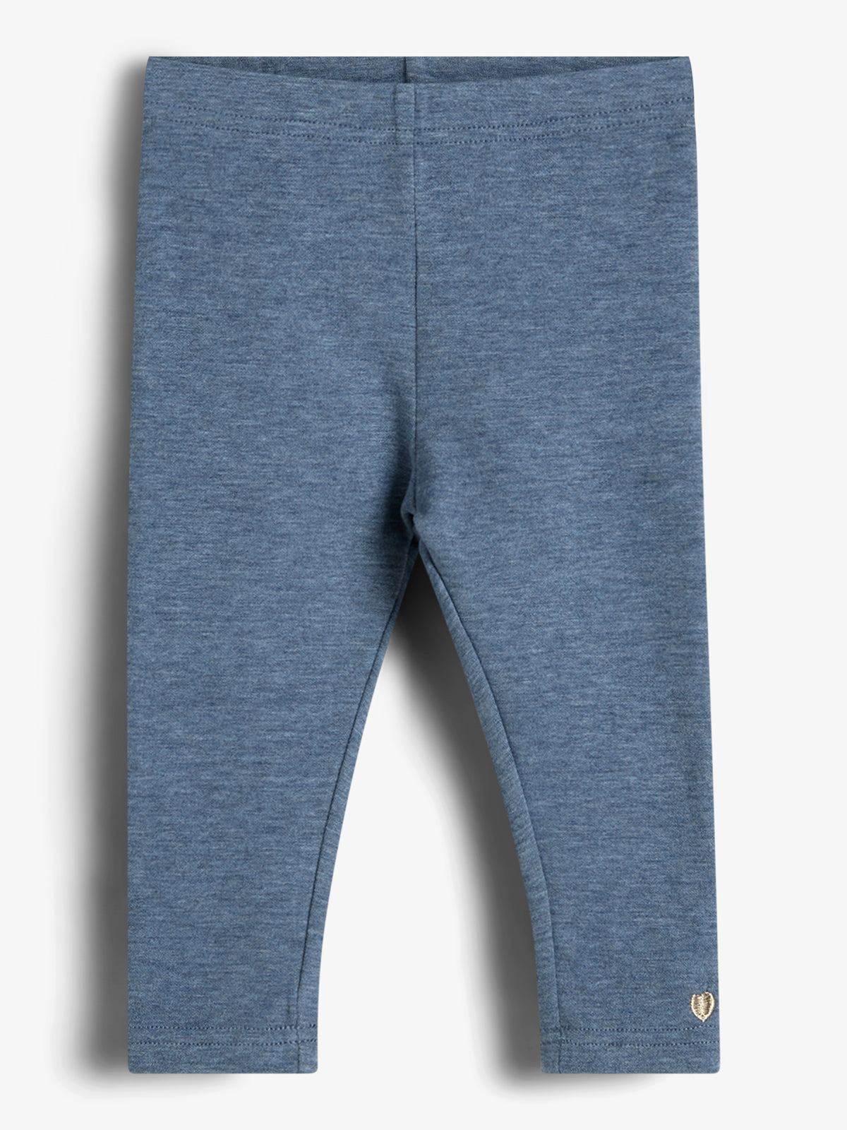 Plush Jersey Leggings - Little - Blue Melange