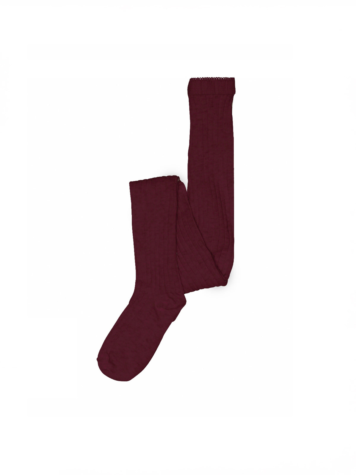 MP Wool Rib Tights - All - Burgundy | 100879 MP Wool tights