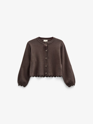 Cardigan - Kids - Chocolate | 100826 Nicole