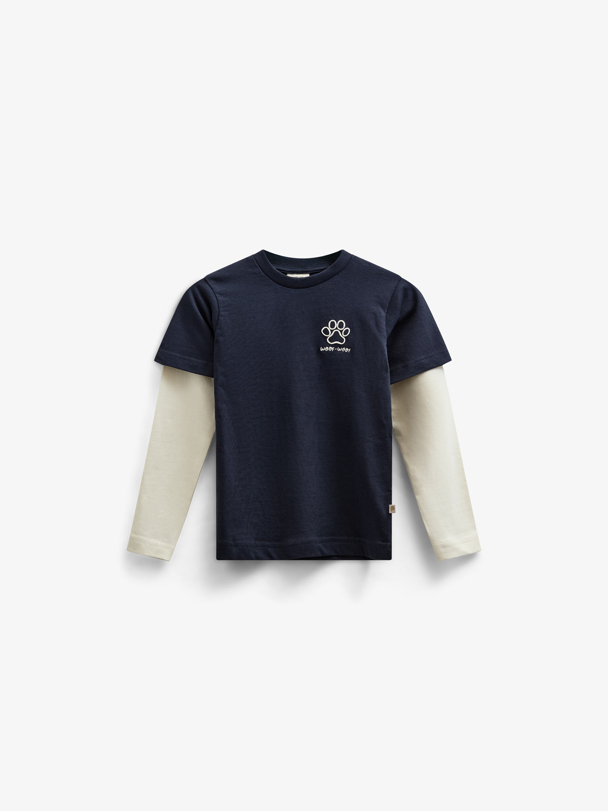 Double Sleeve Boxy T-shirt - Kids - Navy | 100836 Alex