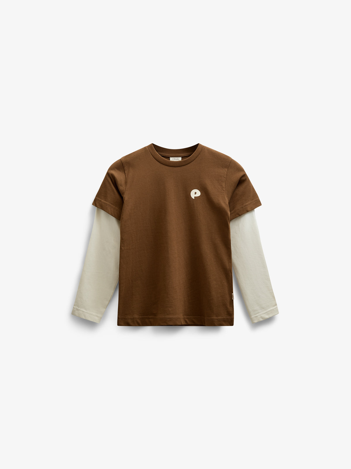 Double Sleeve Boxy T-shirt - Tween - Coffee | 100839 Alex
